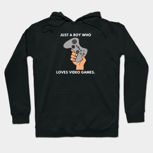 Just a boy who loves video games Hoodie